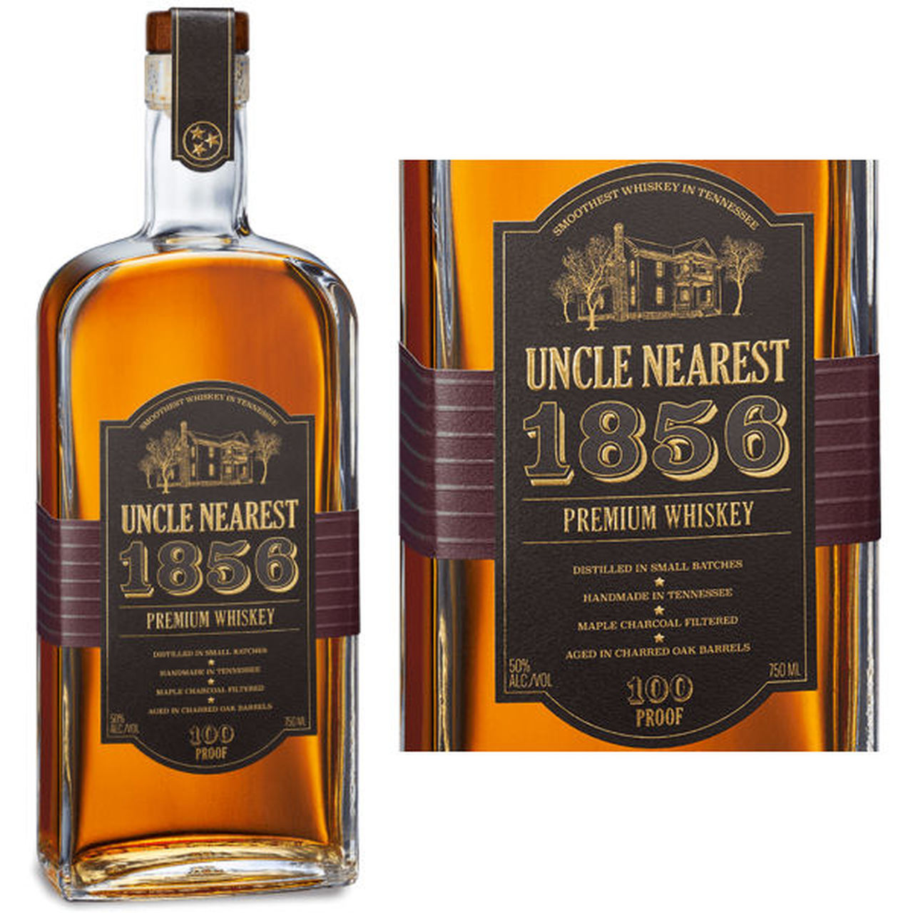 750 Uncle Nearest 1856 Small Batch Tennessee Whiskey, 100 Proof | CHAT&#39;S  LIQUORS